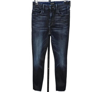 MOTHER Womens High Waist  Looker Ankle Fray in Night Owl Size 25